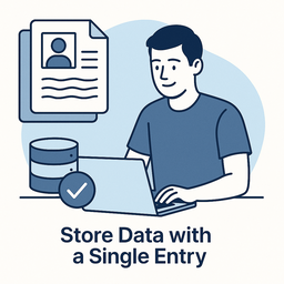 Yhdellä kirjaamisella data haltuun